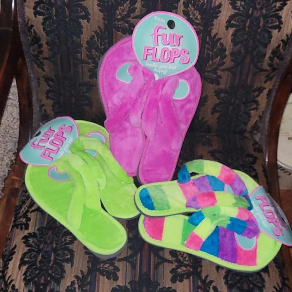 Fur flipflops